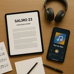 Material de apoio para cantar e decorar