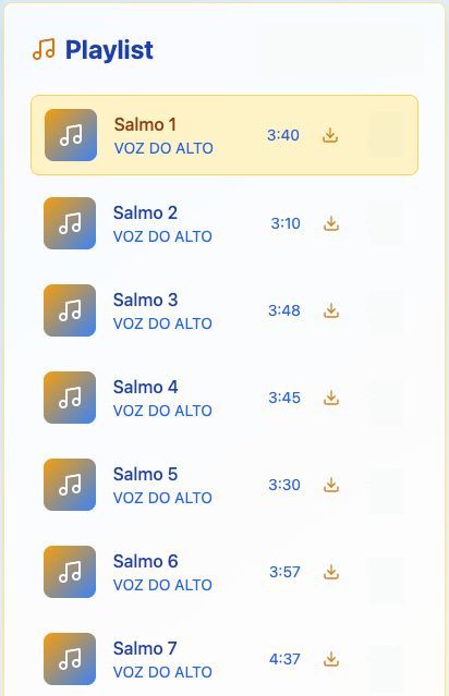 Lista de Salmos em Áudio 1